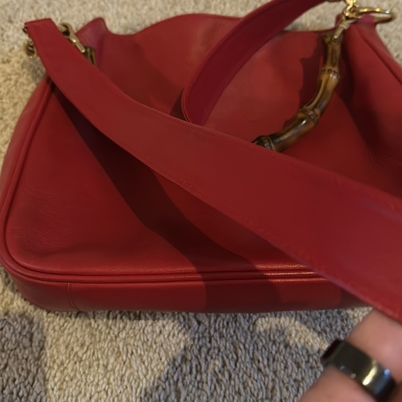 Gucci vintage 2 way leather shoulder bag - Picture 10 of 15